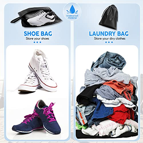 Packing Cubes for Suitcases, 8 set travel cube Luggage Organizers with 2 Toiletry Bags & Shoe Bag