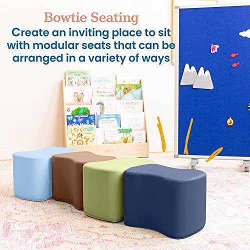ECR4Kids SoftZone Toddler Modular Stool Set, Flexible Seating, Earthtone, 6-Piece