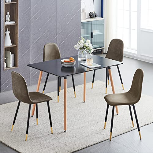 UPDATE: DEAD! FurnitureR Dining Chairs Comfortable Upholstered Side Seating Armless for Home Kitchen Bedroom Living Room Guest Restaurant Cafe (Taupe, Set of 2)