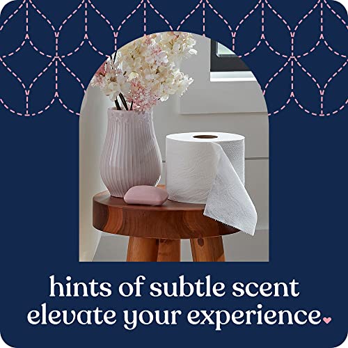 Quilted Northern Ultra Plush® Toilet Paper with Sweet Lilac & Vanilla Scented Tube, 6 Mega Rolls, 3-Ply Bath Tissue White