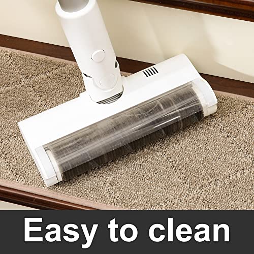 COSY HOMEER Edging Stair Treads Non-Slip Carpet Mat 28inX9in Indoor Stair Runners for Wooden Steps, Edging Stair Rugs for Kids and Dogs, 100% Polyester TPE Backing 15pcs,Navy