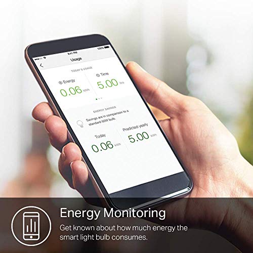 Kasa Smart Bulb, 850 Lumens, Full Color Changing Dimmable WiFi LED Light Bulb Compatible with Alexa and Google Home, A19, 9.5W,2.4Ghz only, No Hub Required 1-Pack(KL130)
