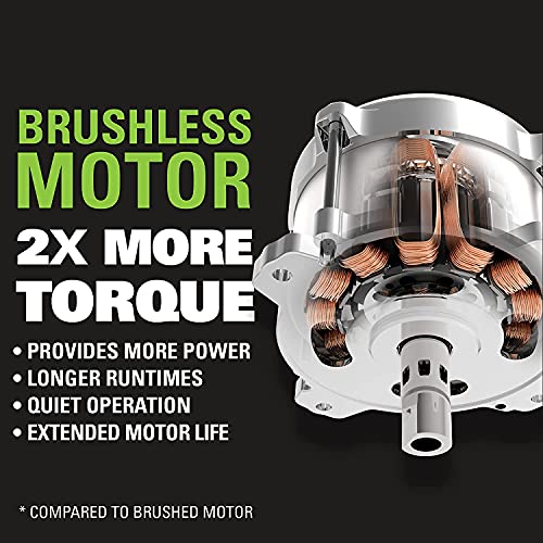 Greenworks 48V 17" Brushless Cordless Lawn Mower + 24V Brushless Drill / Driver, (2) 4.0Ah USB Batteries (USB Hub) and Dual Port Rapid Charger Included (2 x 24V)