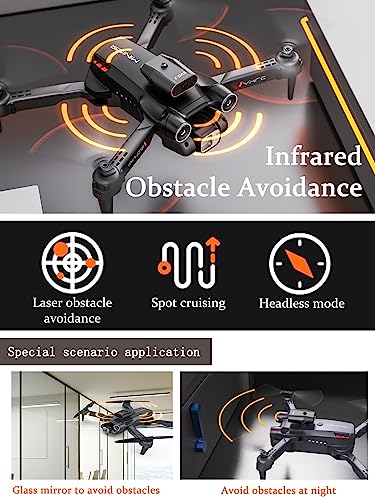 Drone with Camera, Remote Control Drones, 1080P HD Mini Drone for Kids Adults, with One Key Take Off/Landing, Gravity Sensor, Gesture Control, 3D Flip, Voice Control Drone-03