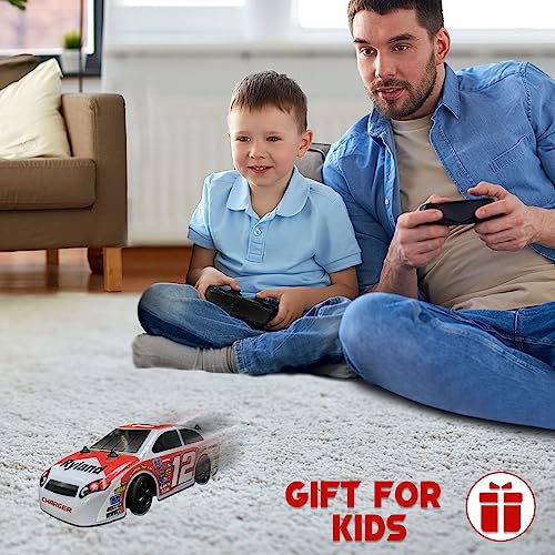 Boersma Remote Control Car, Fast RC Drift Car for Boys - 1/28 Scale 2WD High Speed Off Road Mini RC Car, Hobby Racing Vehicle Toys Gifts for Kids Age 3 4 5 6+