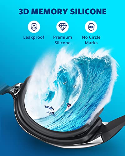 Aegend Swim Goggles, 2 Pack Swimming Goggles No Leaking Adult Men Women Youth