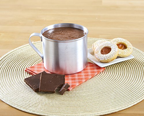 Imusa Stovetop Use or Camping 0.7 Quart Aluminum Mug, 1 Count (Pack of 1), Silver