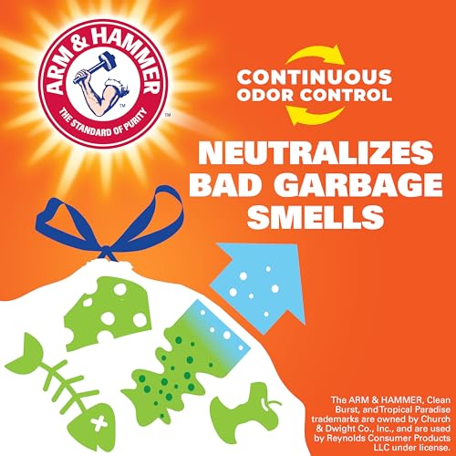 ADD 3 TO YOUR CART! Hefty Ultra Strong Tall Kitchen Trash Bags, Clean Burst Scent, 13 Gallon, 240 Count