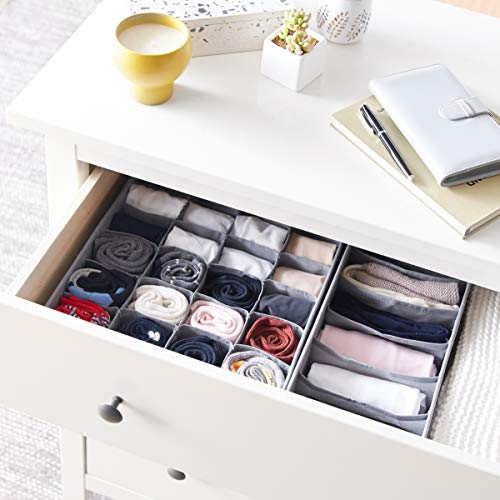 Amazon Basics Underwear Dresser Drawer Organizers, Pack of 2