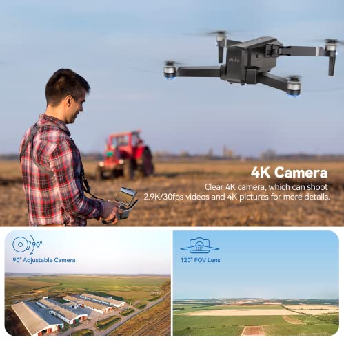 Ruko F11PRO Drones with Camera for Adults 4K UHD Camera 60 Mins Flight Time with GPS Auto Return Home Brushless Motor, Black (with Carrying Case)