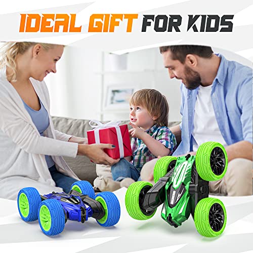 BEZGAR Remote Control Car for Boys 4-7, 2.4GHz Double Side 360° Flips Rotating Stunt Cars Toy for Kids, Birthday Gift for Boys Age 3 4 5 6 7 8 Year Old