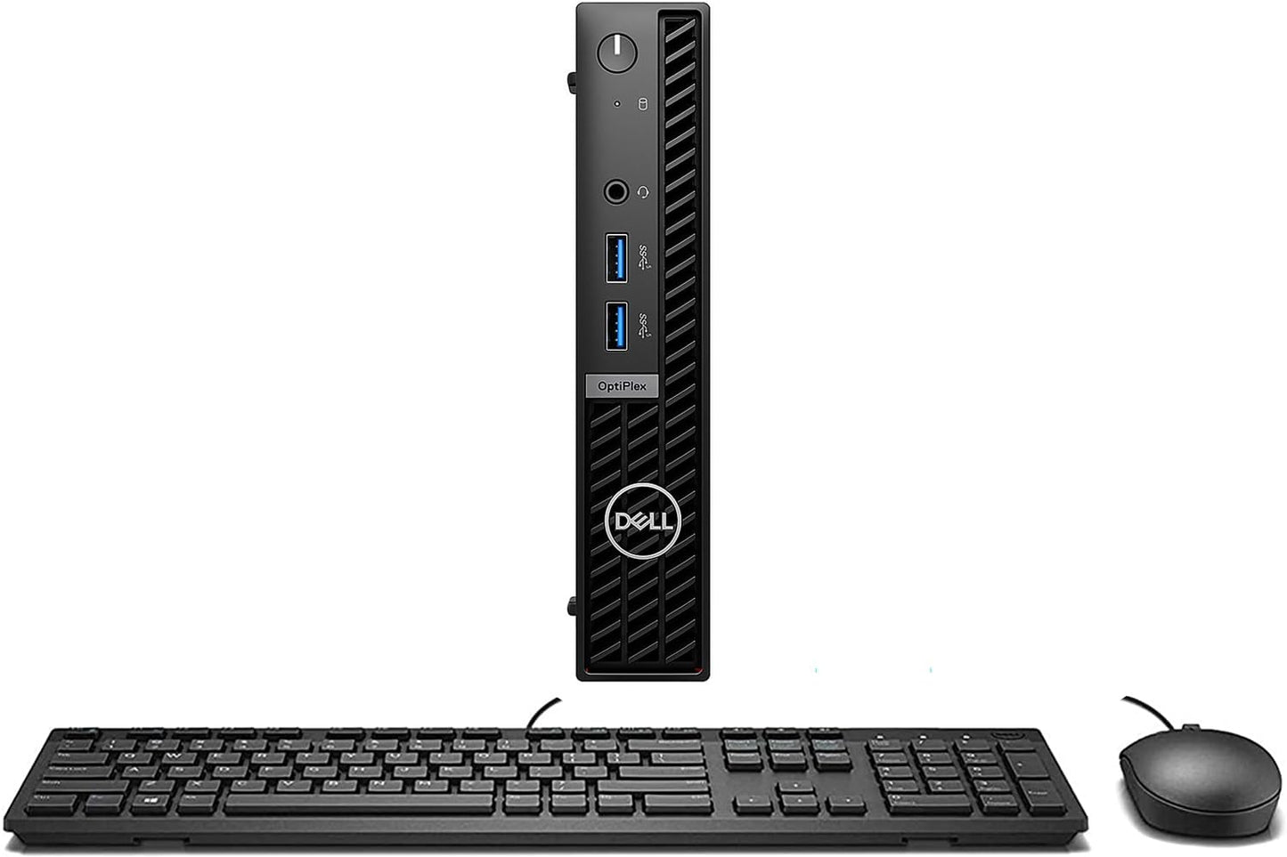 Dell OptiPlex 7010 Micro Business Mini Desktop (Intel i5-13500T vPRO 14-Core, 64GB RAM, 512GB PCIe SSD, Intel UHD 770, RJ-45, HDMI, DP, Black, USB Keyboard, USB Mouse, Win 11 Pro)