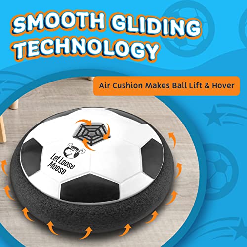 LLMoose Hover Soccer Ball - 2 Pack - Toys for Boys 4-6 - Gifts For Boys 8-12 - Birthday Gifts For Kids- Kids Toys - Stuff For Kids - Toys For Boys Age 8-12 - Toys For Kids - Indoor Games for Kids