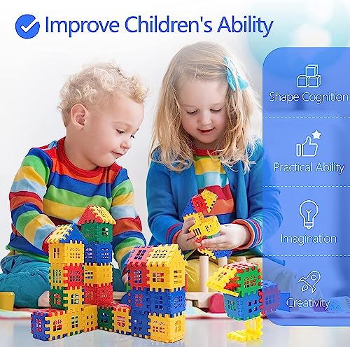 Interlocking Building Blocks Toys for Kids - Toddlers Building Blocks Educational Toys Set 70 PCS