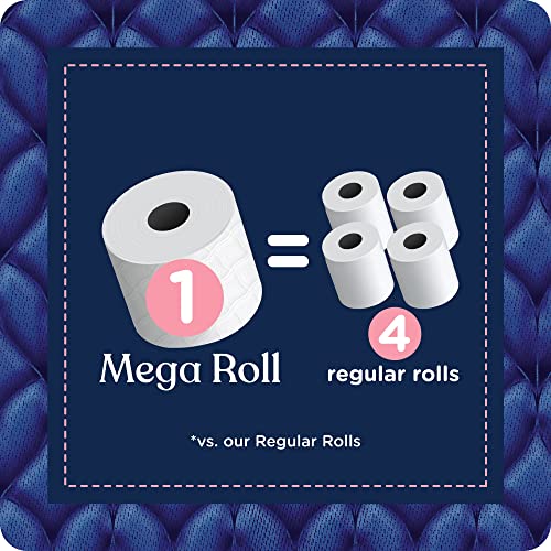 Quilted Northern Ultra Plush Toilet Paper with Sweet Lilac & Vanilla Scented Tube, 24 Mega Rolls = 96 Regular Rolls (Packaging May Vary) White