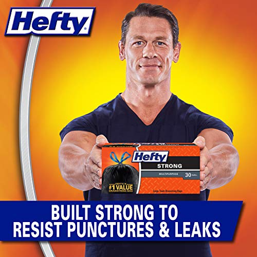 Hefty Strong Large Trash Bags, 30 Gallon, 28 Count