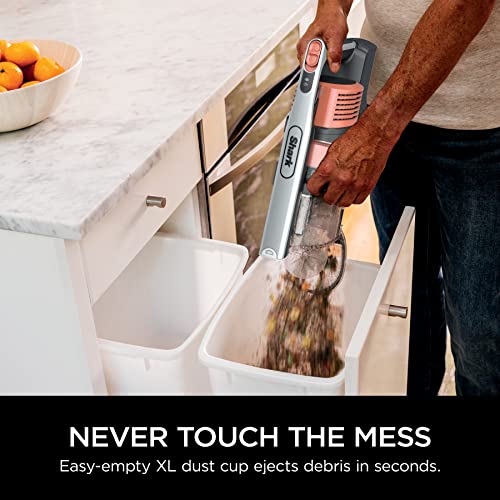 Shark IZ483H Vertex Cordless Stick Vacuum with DuoClean PowerFins, MultiFLEX, Crevice Tool, Pet Multi-Tool & Anti-Allergen Brush, 120-min Runtime, Double Battery, Rosewood