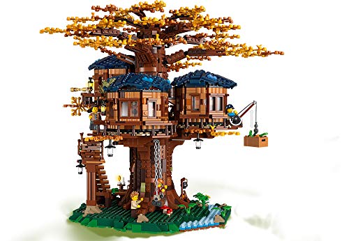LEGO Ideas Tree House 21318, Model Construction Set for 16 Plus Year Olds with 3 Cabins, Interchangeable Leaves, Minifigures and a Bird Figure