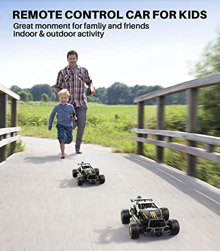 DODOELEPHANT Remote Control Car RC Cars Metal Drift 1/20 Scale Fast 10MPH 2.4Ghz 2WD All Terrain 2X Batteries 50 Min Play Sport Racing Hobby Toy Vehicle Xmas Birthday Gifts for Boys Girls Adults