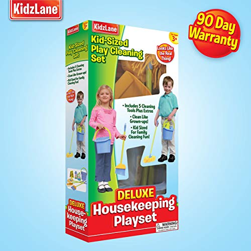 Kidzlane Kids Cleaning Set for Toddlers | Kids Broom Set for Kids for Play | Mop and Cleaning Toys Set | Kids Broom and mop Set for Toddlers | Cleaning Toys for Kids Ages 4-8 and Older