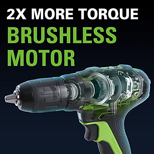 Greenworks 48V 17" Brushless Cordless Lawn Mower + 24V Brushless Drill / Driver, (2) 4.0Ah USB Batteries (USB Hub) and Dual Port Rapid Charger Included (2 x 24V)