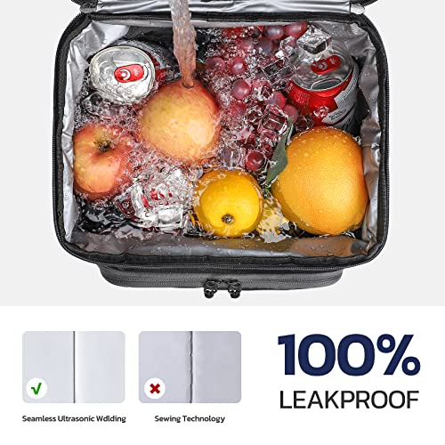 Maelstrom Lunch Box for Men,Insulated Lunch Bag Women/Men,Leakproof Lunch Cooler Bag,Lunch Tote Bag for Work,Small,Black