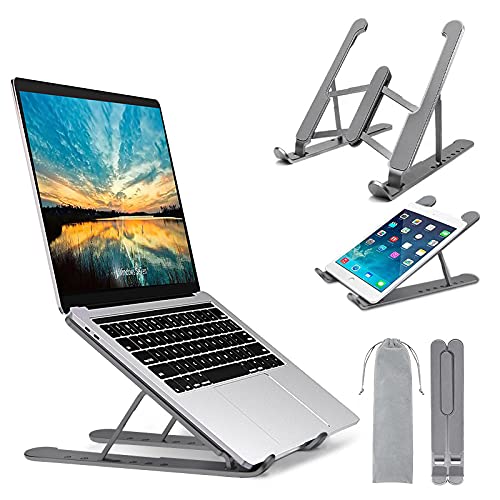 Senose Laptop Stand, Laptop Holder Portable Computer Stand Desktop Holder Mount Foldable Riser with 7 Levels Adjustable Aluminum Alloy Compatible for MacBook Air Pro,HP,Lenovo More 10-15.6" Laptops