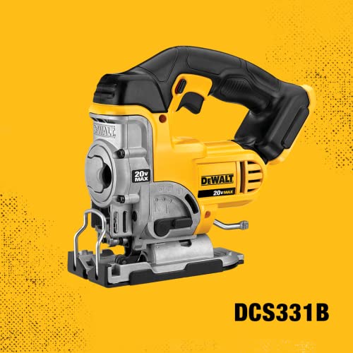 DEWALT 20V MAX XR Jig Saw, 3,000 Blade Speed, Cordless, LED Light, Bare Tool Only (DCS331B)
