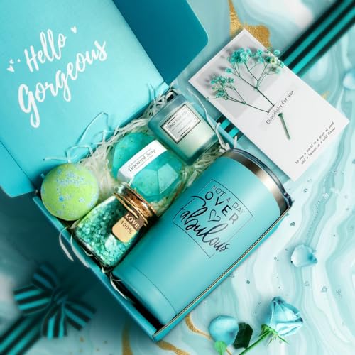 Birthday Gifts for Women, Relaxing Spa Gift Basket Set, Unique Gift Ideas for Women, Valentines Day Gifts for Her Mom Sister Best Friend Wife, Coworker Teacher Nurse Gifts for Women