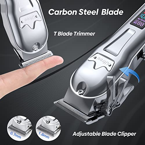 Ufree® Hair Clippers for Men + Beard Hair Trimmer Kit, Mens Grooming Kit, Barber Clippers Haircut Kit, Shaving Kit Electric Razor Shaver for Men, Fade Clippers Hair Cutting Kit