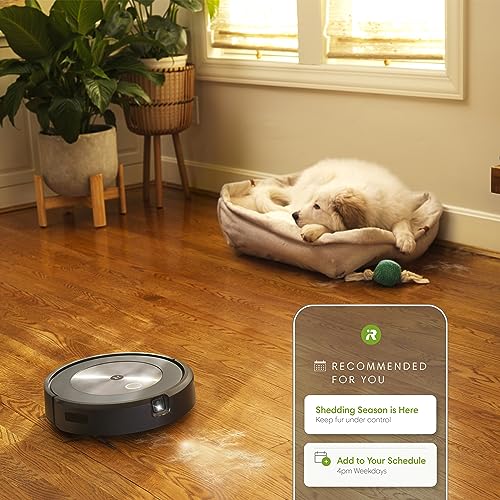 iRobot Roomba j7+ (7550) Self-Emptying Robot Vacuum – Avoids Common Obstacles Like Socks, Shoes, and Pet Waste, Empties Itself for 60 Days, Smart Mapping, Works with Alexa