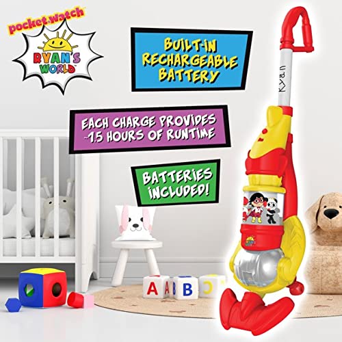 Core Innovations Ryan's World Kid's Toy Vacuum with Real Suction Power