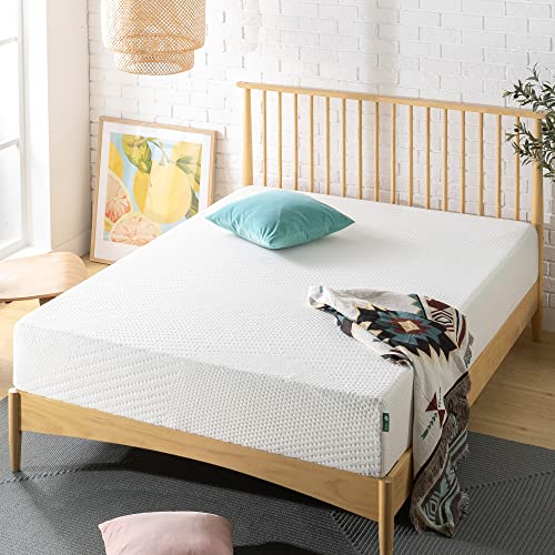 Zinus 10 Inch Green Tea Essential Memory Foam Mattress/Bed-in-a-Box/Affordable Mattress/CertiPUR-US Certified, Twin, White