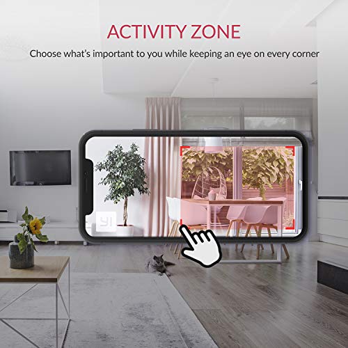 YI 2pc Security Home Camera, 1080p 2.4G WiFi Smart Indoor IP Cam with Night Vision, 2-Way Audio, AI Human Detection in Phone App, Pet Cat Dog Cam, Works with Alexa and Google
