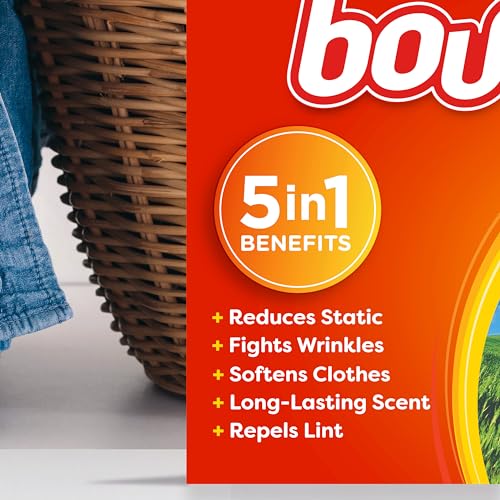 Bounce Fabric Softener Dryer Sheets, Outdoor Fresh Scent, 34 Count