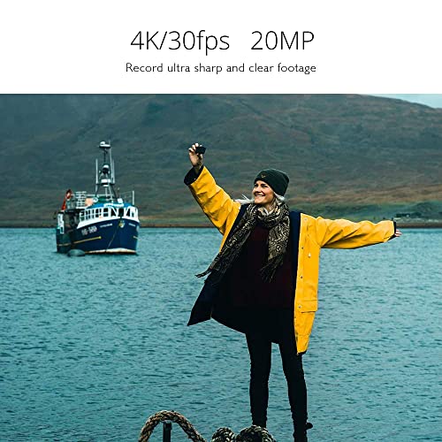 AKASO EK7000 Pro 4K Action Camera with Touch Screen EIS 131ft Waterproof Camera Remote Control Underwater Camera with Helmet Accessories Kit