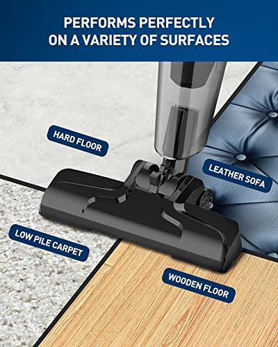 Hihhy Stick-Vacuum Cleaner-Corded Small-Handheld Vacuum - Lightweight Electric Brooms, 20Kpa Powerful Suction 4-in-1 Portable 600W Bagless Mini Hand Vac for Home Pet Hair Hard Wood Floor