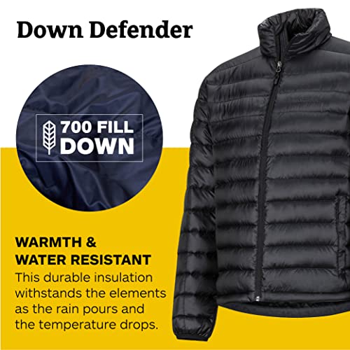 MARMOT Men's Zeus Jacket | Warm and Lightweight Jacket for Men, Ideal for Winter, Skiing, Camping, and City Style, Jet Black, XX-Large