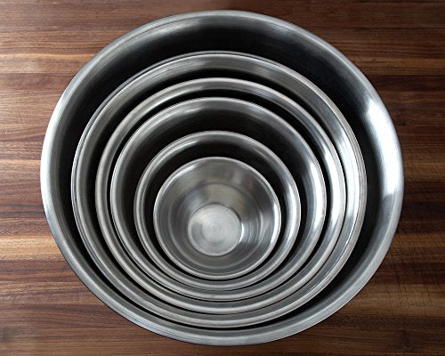 Fox Run Brands 2.75-Quart Stainless Steel Mixing Bowl, 9 x 9 x 4 inches, Metallic
