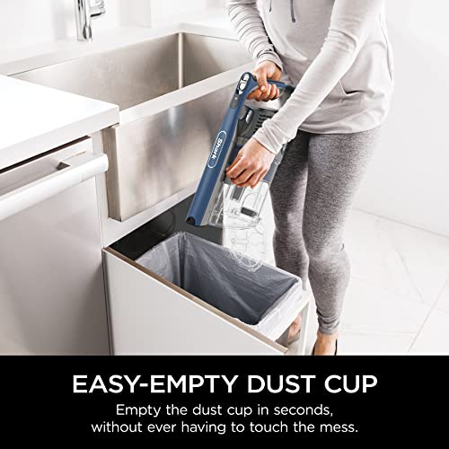 Shark IZ361H Pet Plus Anti-Allergen Cordless Stick Vacuum, Lightweight with Self-Cleaning Brushroll, PowerFins, Removable Handheld, Crevice, Upholstery, & Anti-Allergen Tools, 40 Min Runtime, Blue