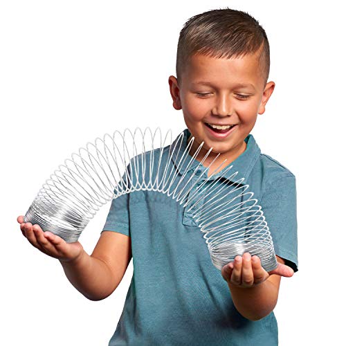 The Original Slinky® Brand Fidget Toy Pack: 1 Giant, 1 Classic, and 1 Slinky Junior Walking Metal Spring Kids Toys for Ages 5 Up