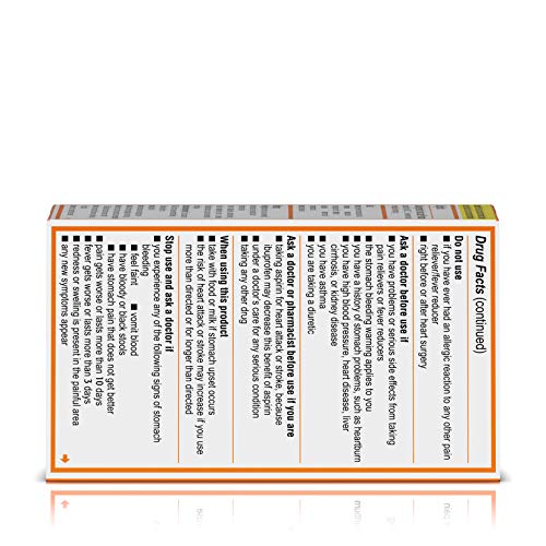 Motrin IB, Ibuprofen 200mg Tablets for Fever, Muscle Aches, Headache & Back Pain Relief, 100 ct.