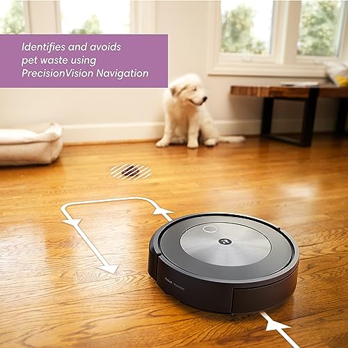 iRobot Roomba j7+ (7550) Self-Emptying Robot Vacuum – Avoids Common Obstacles Like Socks, Shoes, and Pet Waste, Empties Itself for 60 Days, Smart Mapping, Works with Alexa