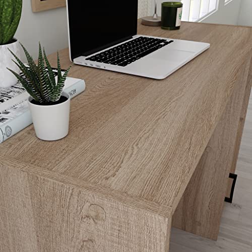 Sauder Beginnings Desk, L: 40.39" x W: 17.48" x H: 28.82", Summer Oak Finish