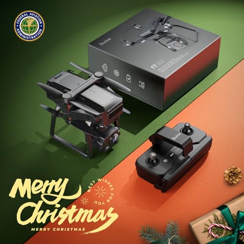 Bwine F7 GPS Camera Drone with FAA Certification Completed for Adults 4K Night Vision, 3-Axis Gimbal, 2 Miles Long Range, 75 Mins Flight Time Professional Drone with 3 Battery, Auto Return+Follow Me+Fly Around+Beginner Mode