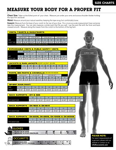 OccuNomix mens Class 2 Mesh / Single Stripe Hook & Loop safety vests, Yellow, 2X-Large 3X-Large US