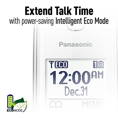 Panasonic Expandable Cordless Phone System with Answering Machine and Call Block - 3 Cordless Handsets - KX-TGD533W (White/Silver)