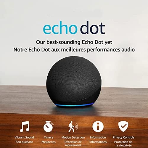 Echo Dot (5th Gen) | Charcoal with TP-Link Kasa Smart Plug Mini