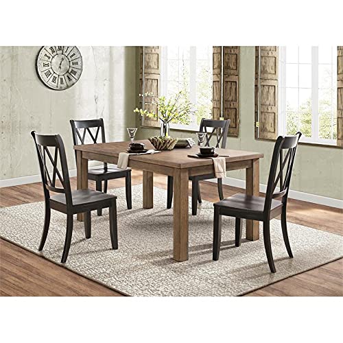 Homelegance Dining Chair (Set of 2), Wood, Black