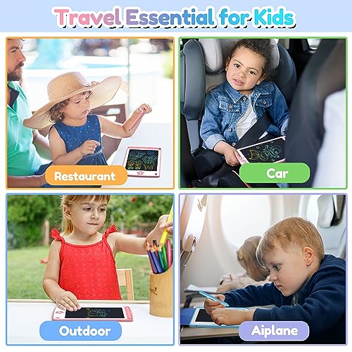 Hockvill LCD Writing Tablet for Kids 3 in 1 Pack, 8.8 Inch Learning Toys for 3 4 5 6 7 8 Year Old Girls Boys, Toddler Drawing Pad Doodle Board Travel Essentials Christmas Birthday Gift for Children